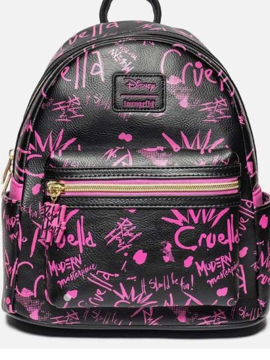 Loungefly Handbags - Loungefly Disney Cruella graffiti mini backpack entertainment eart exclusive